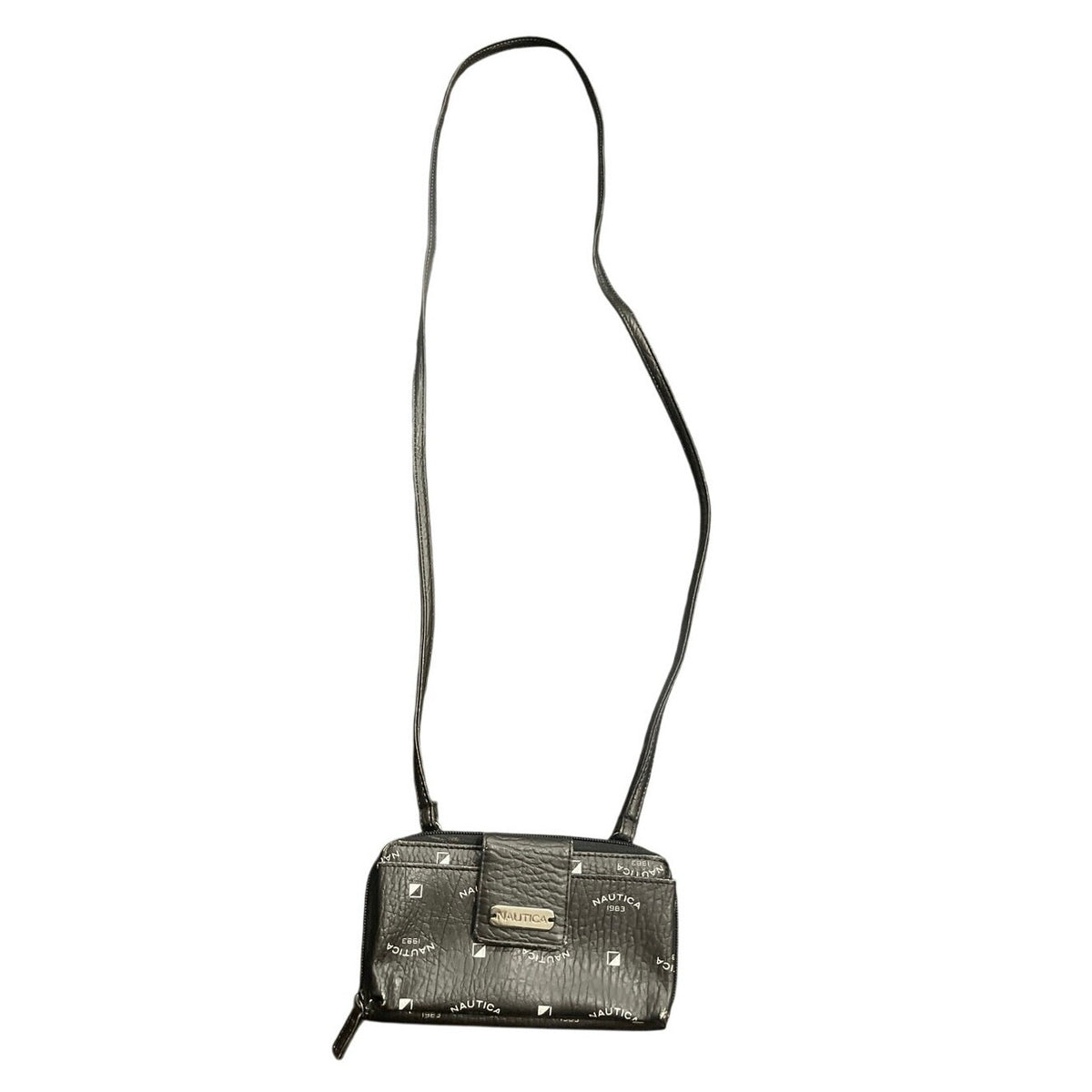 Nautical Logo Compact Wallet Mini Crossbody Purse Minimalist Clutch Y2K Casual
