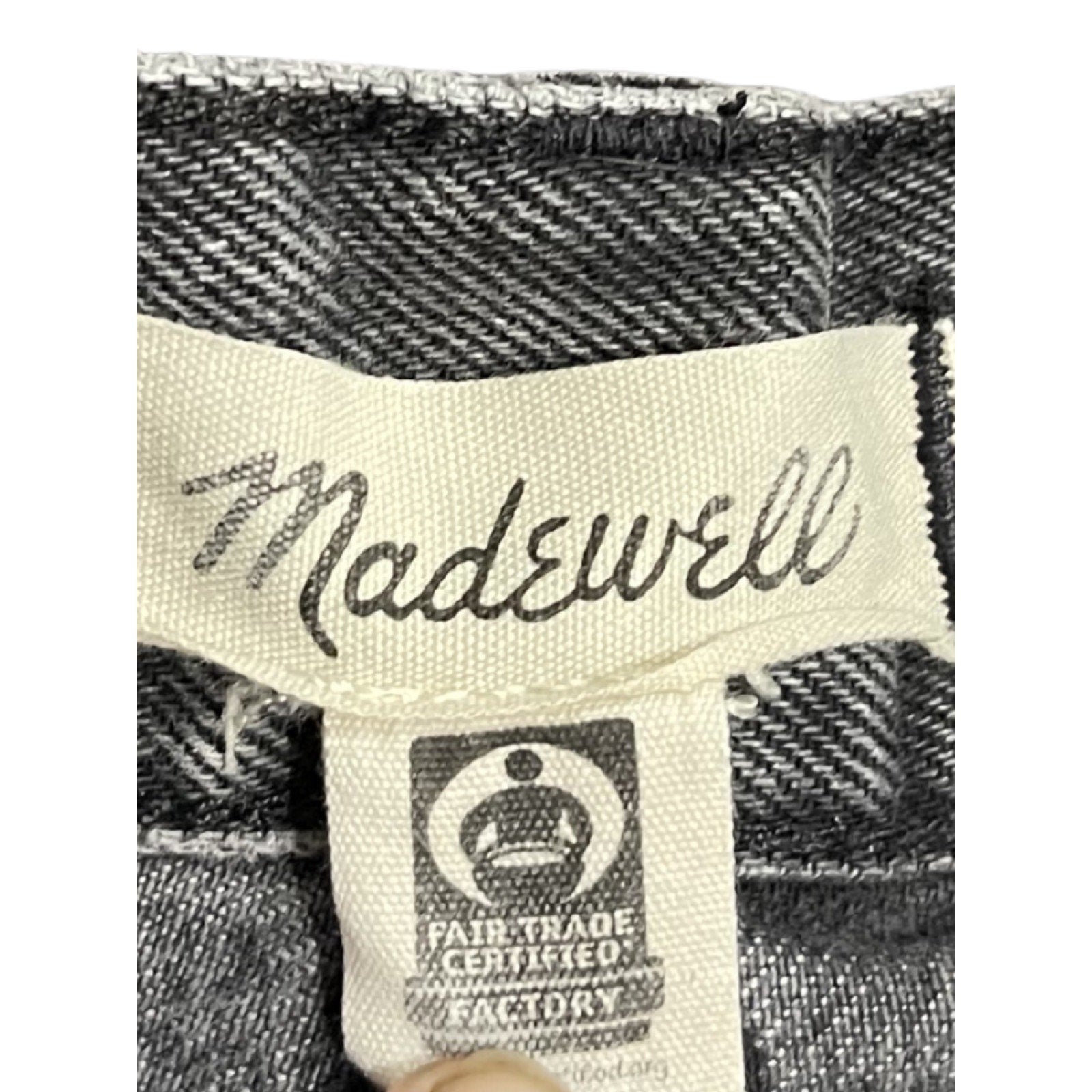 Madewell Relaxed Mid Length Denim Jean Shorts Size 28 Cut Off Streetwear Y2K