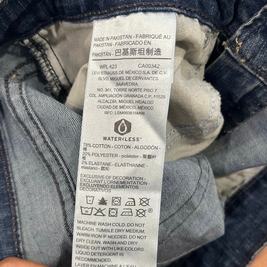 Levis Strauss Mid Rise Super Skinny Distressed Denim Jeans SZ 28 Streetwear
