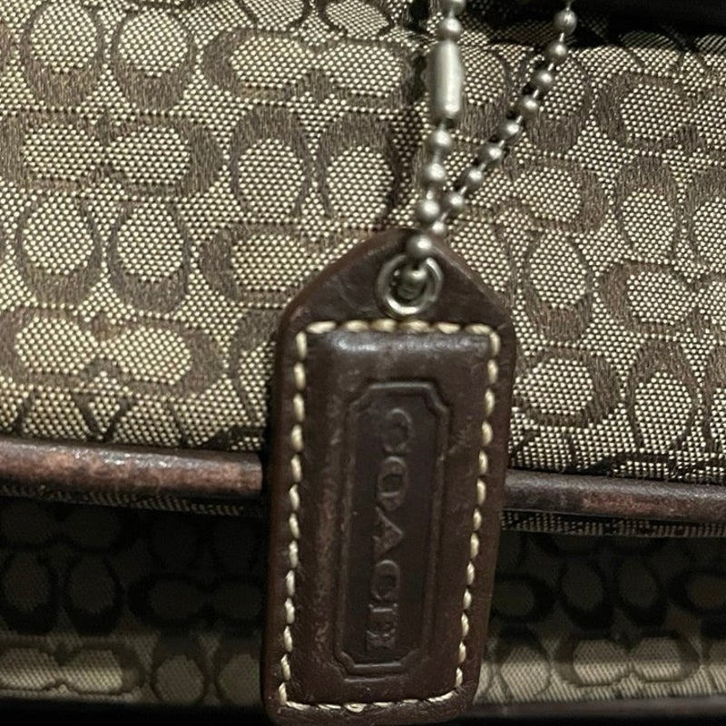 Coach Hudson Commuter Messenger Laptop Bag Top Handle Briefcase #70058 Vintage