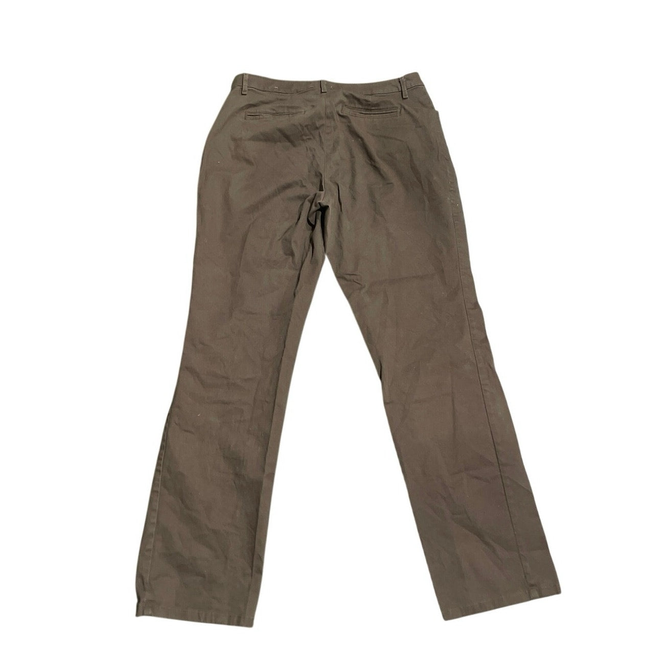 Lee Relaxed Fit Straight Leg Mid Rise Brown Chino Pants Size 10 Casual Preppy