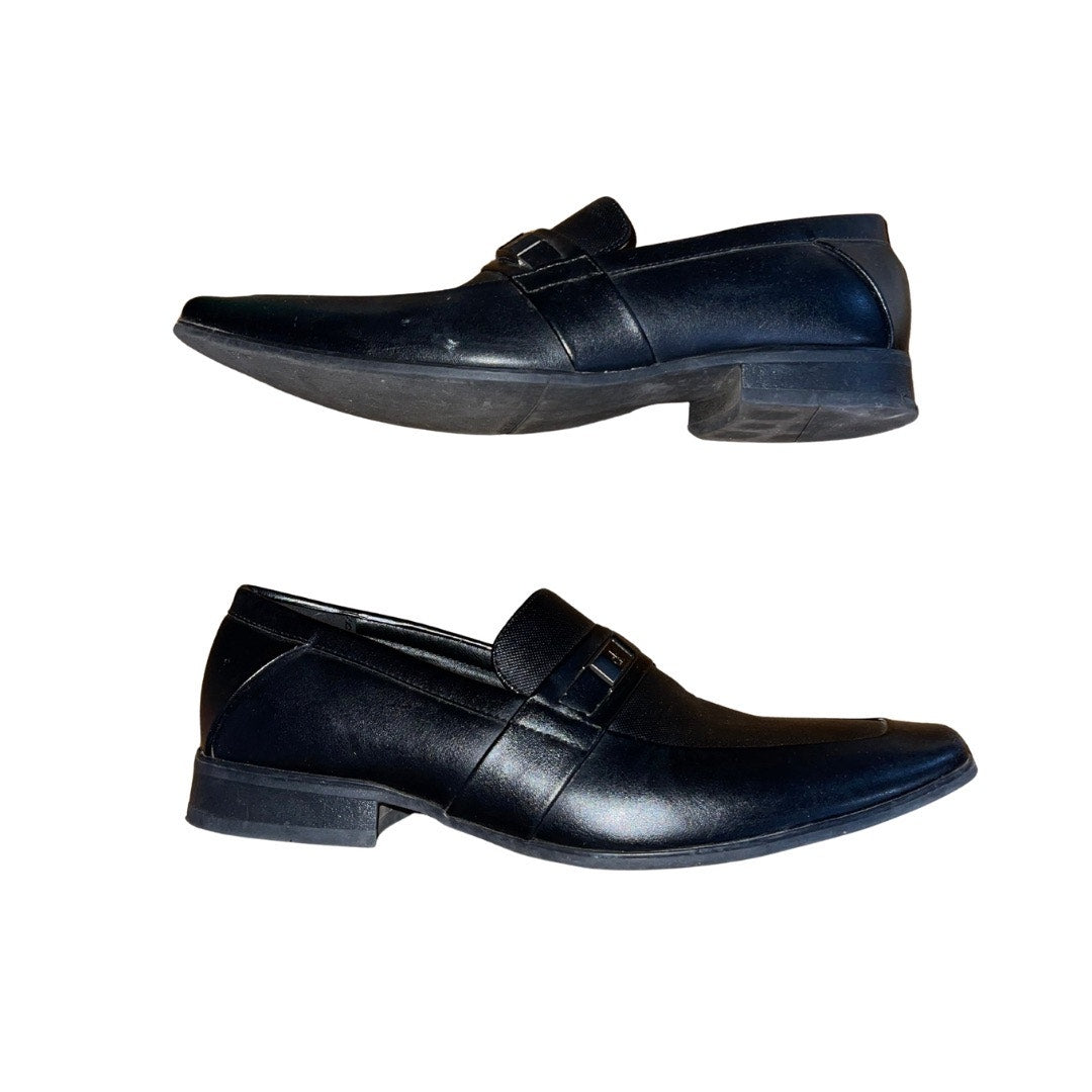 Calvin Klein Men's Black Slip on Dress Shoes Loafer Oxford Size 10