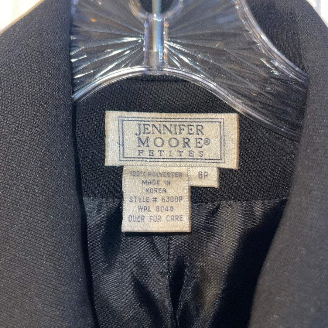 Jennifer Moore Petite Women Blazer Size 8P Office Career Utility Jacket Vintage