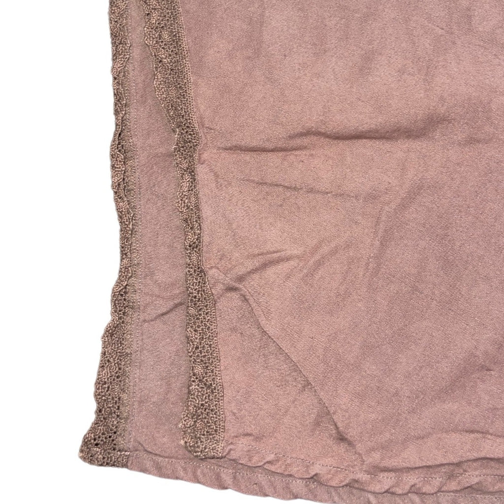 Heidi Klein Designer 100% Linen Brown Maxi Side Slit Dress Size 2