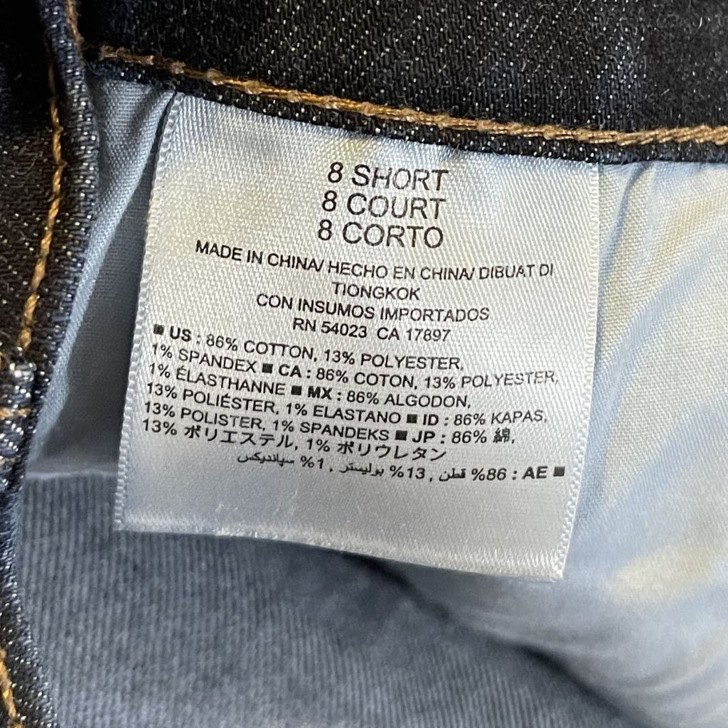 Old Navy Original Mid Rise Straight Leg Denim Jeans Pants SZ 8 Short Streetwear