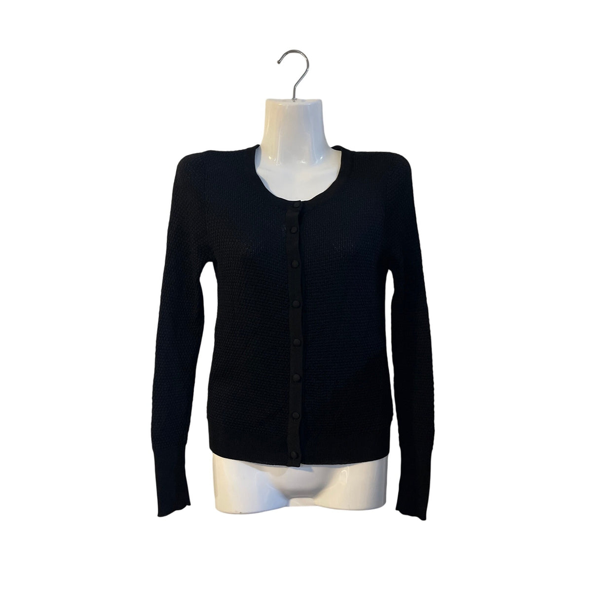 Zara Knit Button Cardigan Sweater SZ M Preppy School Girl Casual Staple Chic