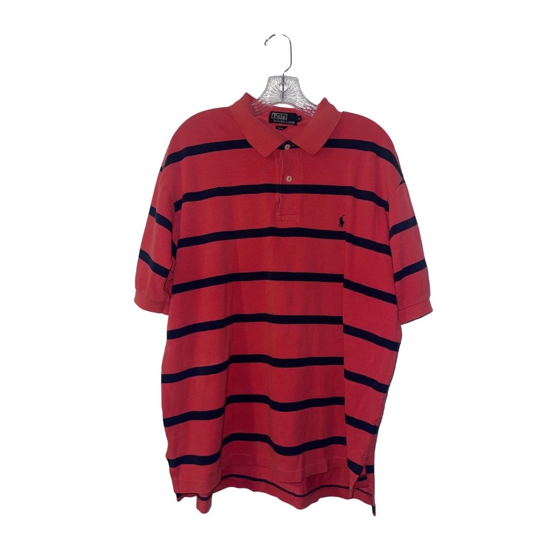 Polo Ralph Lauren Crest Bundle 2 Classic Fit Polo Shirt Striped XL Preppy Casual