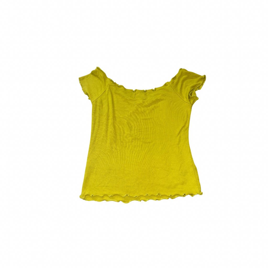 BDG Green Michelle off-the-shoulder top