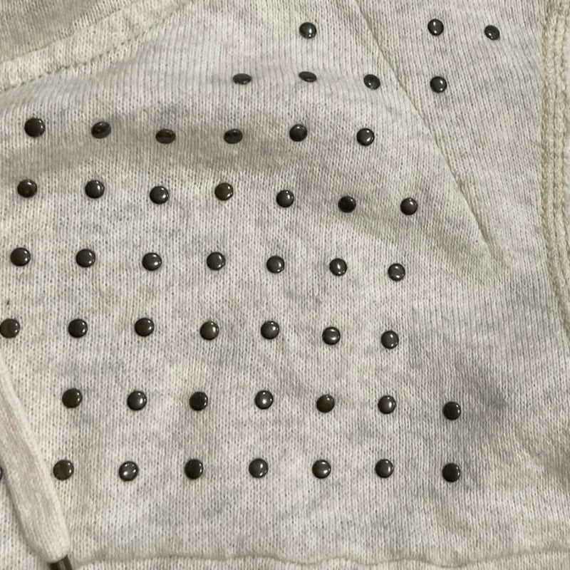 American Eagle Outfitters Studded Full Zip Hooded Sweater Size XL Pockets Y2K