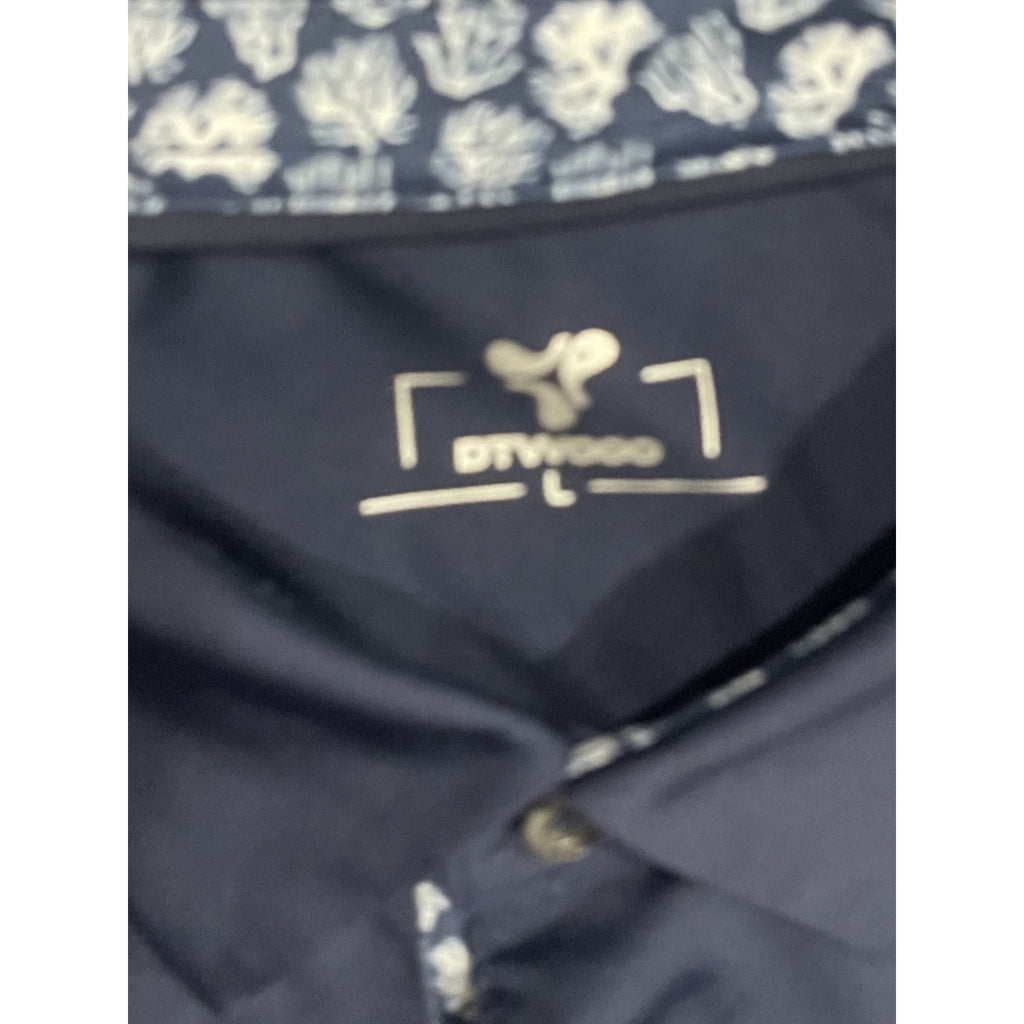 DTWOOO Set of 3 Long Sleeve Performance Golf Polo Shirts Size Large Activewear