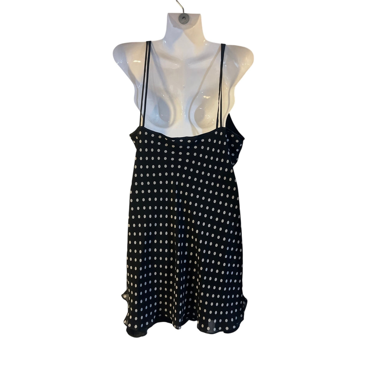Private Luxuries VTG Polka Dot Cami Slip Dress Nighty SZ M Sleepwear Lingerie