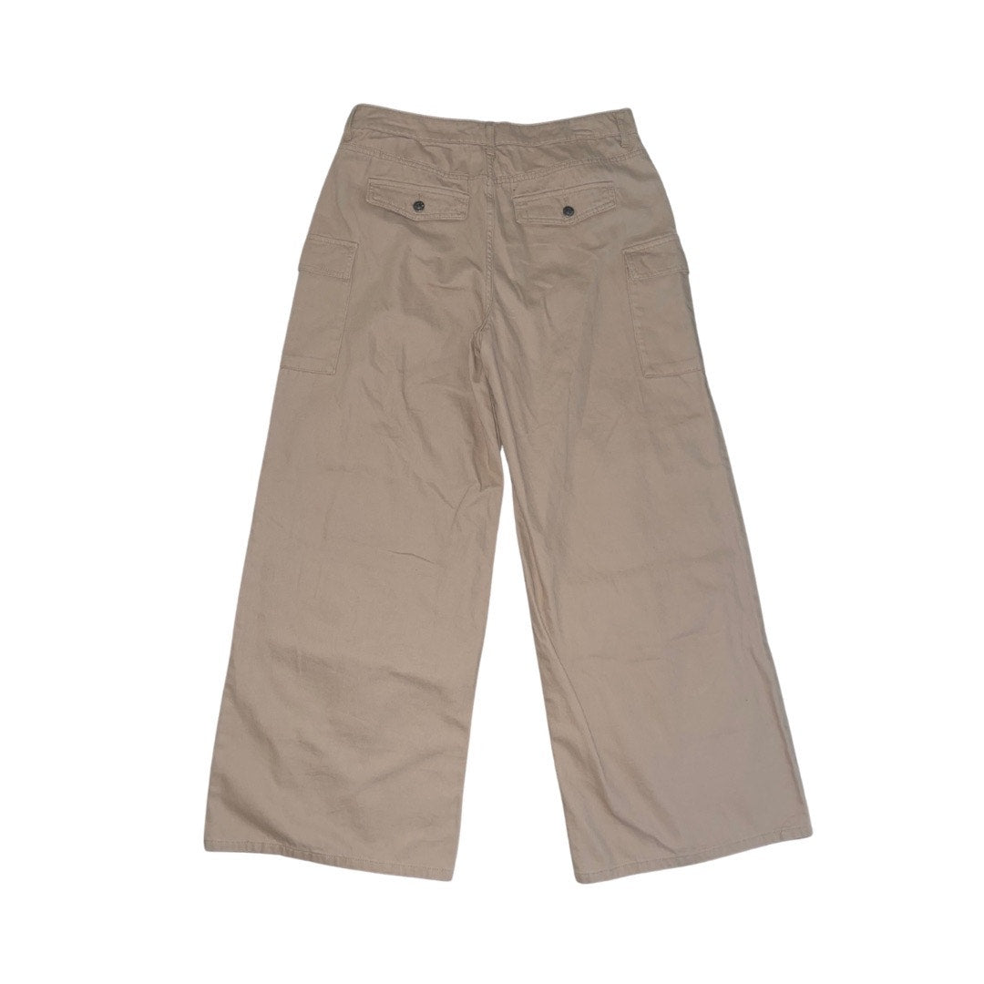 Forever 21 Cargo Tan Wide-Leg Fit Pants Cargo Pockets Size XL Y2K NWT