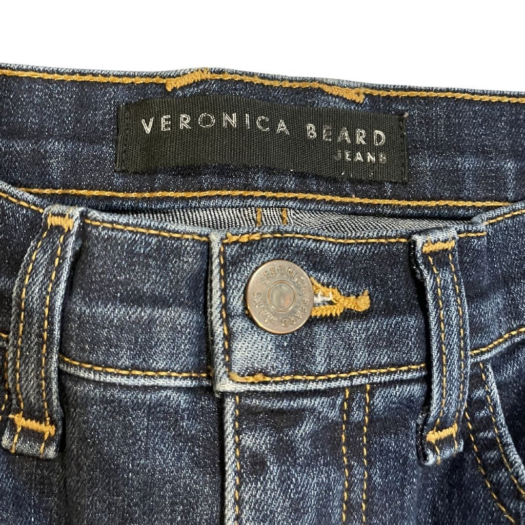 Veronica Beard Denim Jeans Carly Kick Flare High Rise Pants SZ 26 (2) Retro Chic
