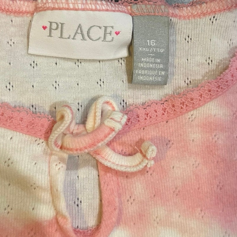 Children Place Tie Dye Long Sleeve Shirt Big Girl SZ 16 Kidscore Girly