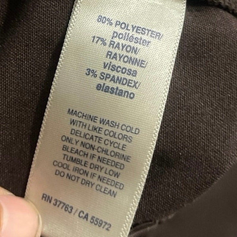 Rafaella Brown Women Trousers Pants Plus Size 14 Career Office Professional Chic
