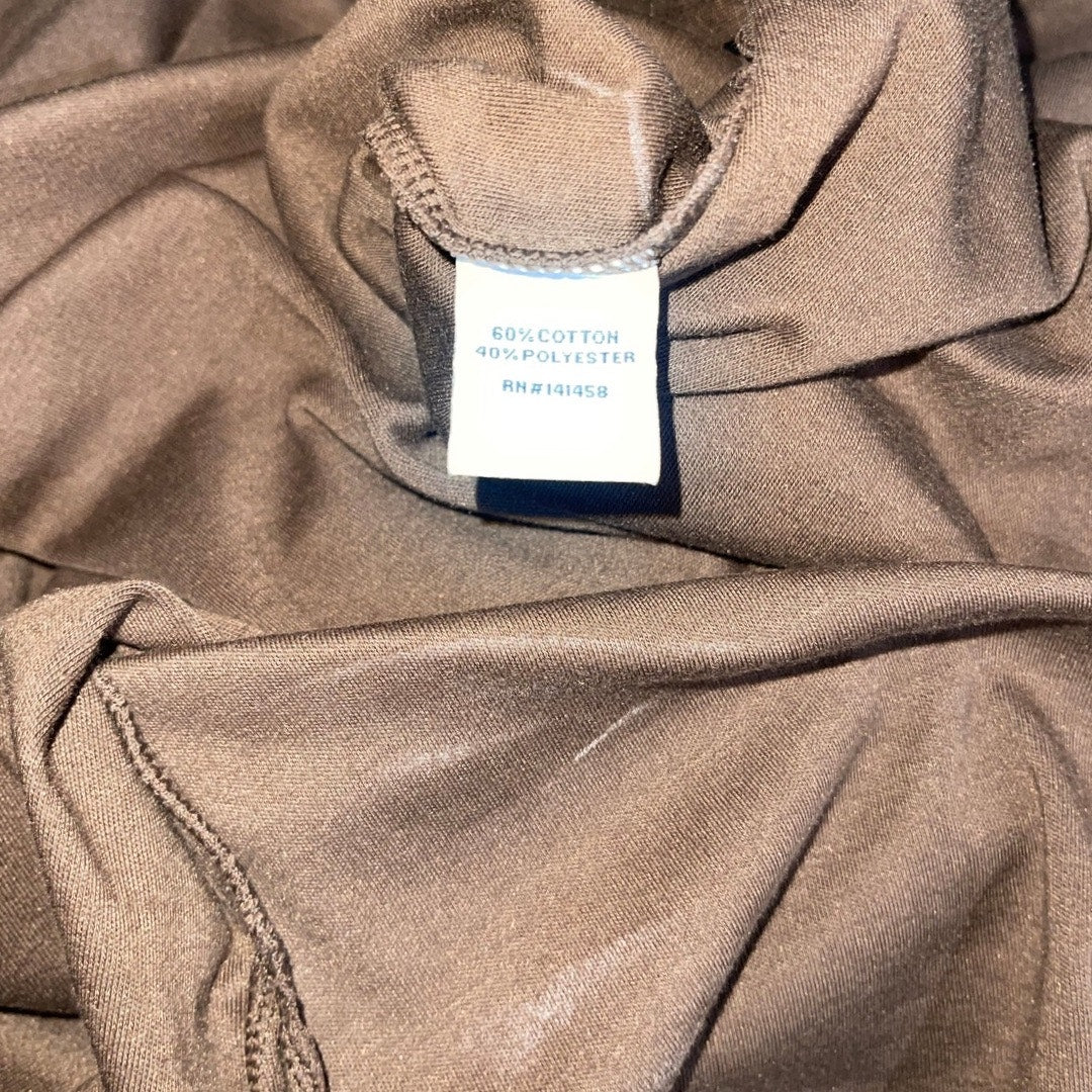 Cali and York Brown Top Size Medium Casual Office Blouse