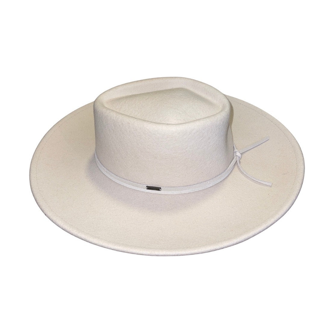 Brixton Brenton Convertabrim Fedora Dove Medium 7 1/4 Adjustable NWT