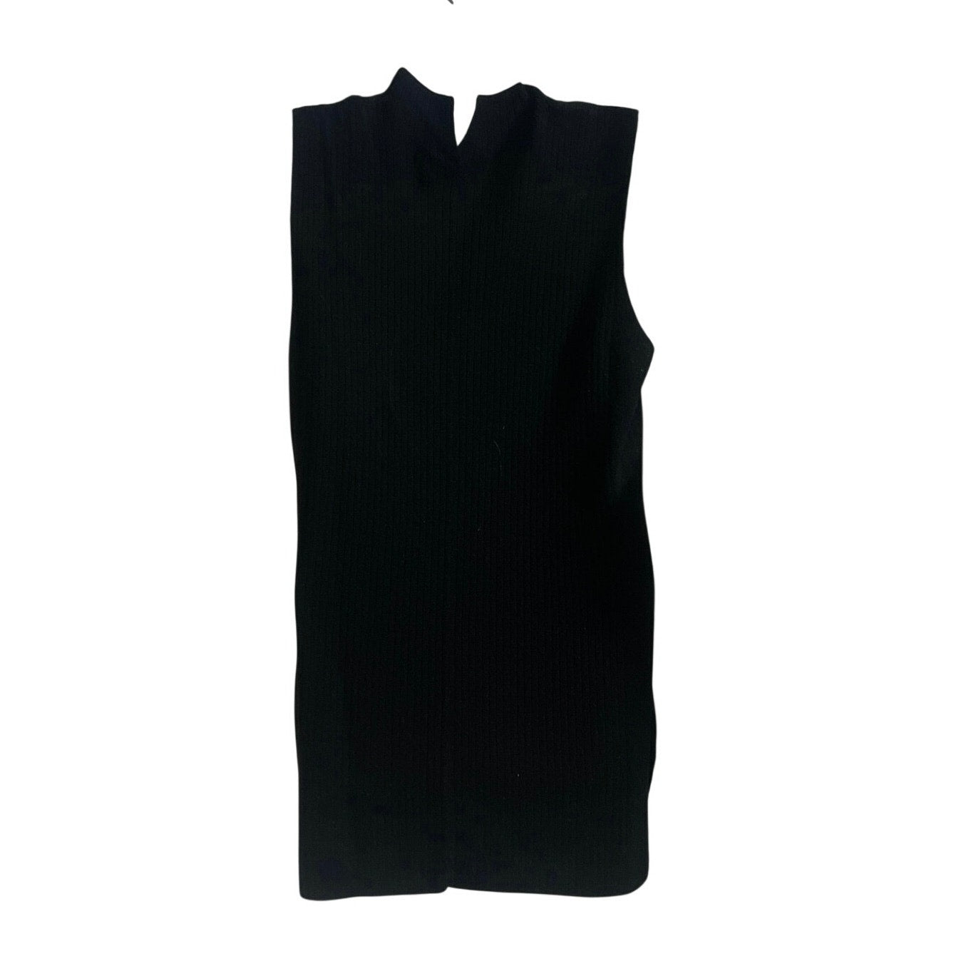 Calvin Klein Wool Blend Sleeveless Mocked Neck Knit Tunic Top SZ S Casual Chic