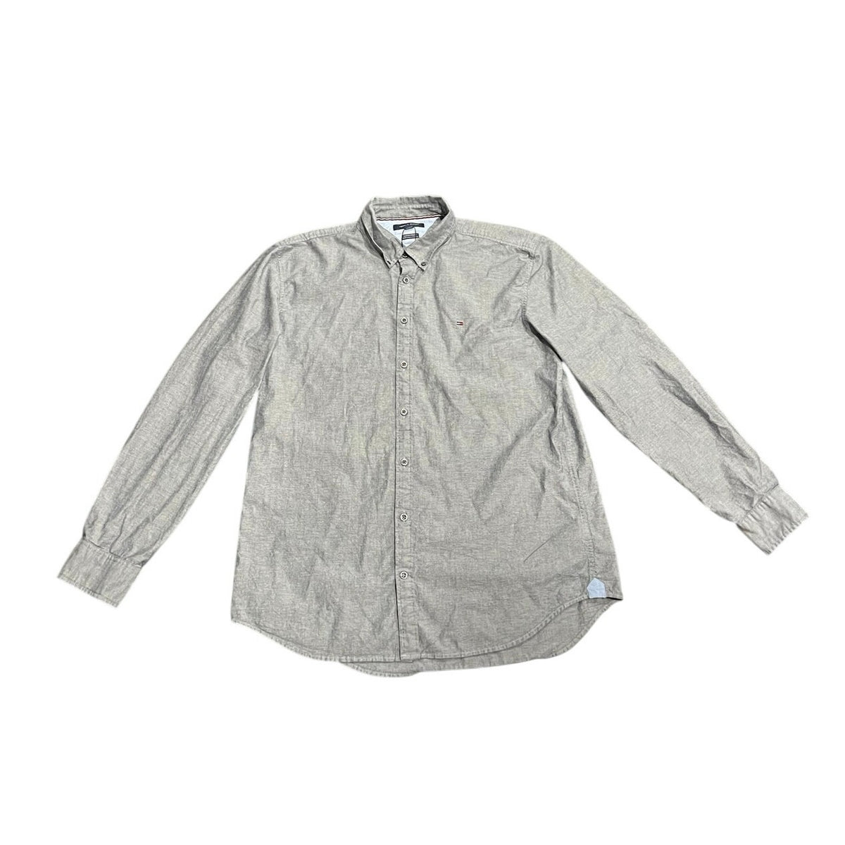 Tommy Hilfiger Slim Fit Stretch Long Sleeve Button up Shirt SZ XXL Preppy Office