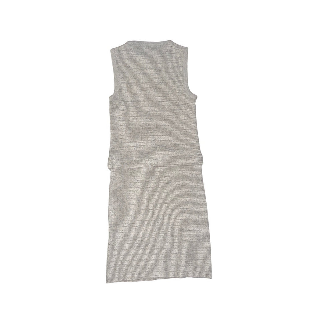 Standard James Perse Ribbed Knit Tank Dress Size 2 Heather Gray Bodycon