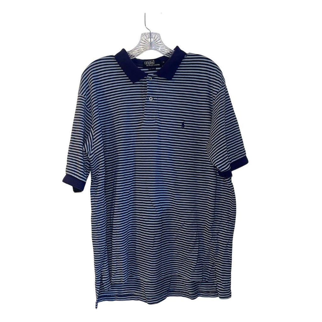 Polo Ralph Lauren Crest Bundle 2 Classic Fit Polo Shirt Striped XL Preppy Casual