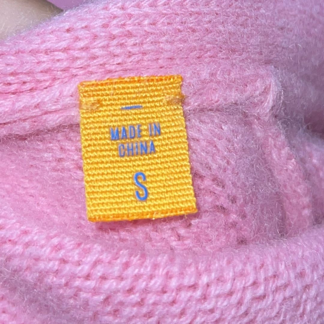 Guest In Residence Knitters Cashmere Open Front Long Pink Cardigan Size Small
