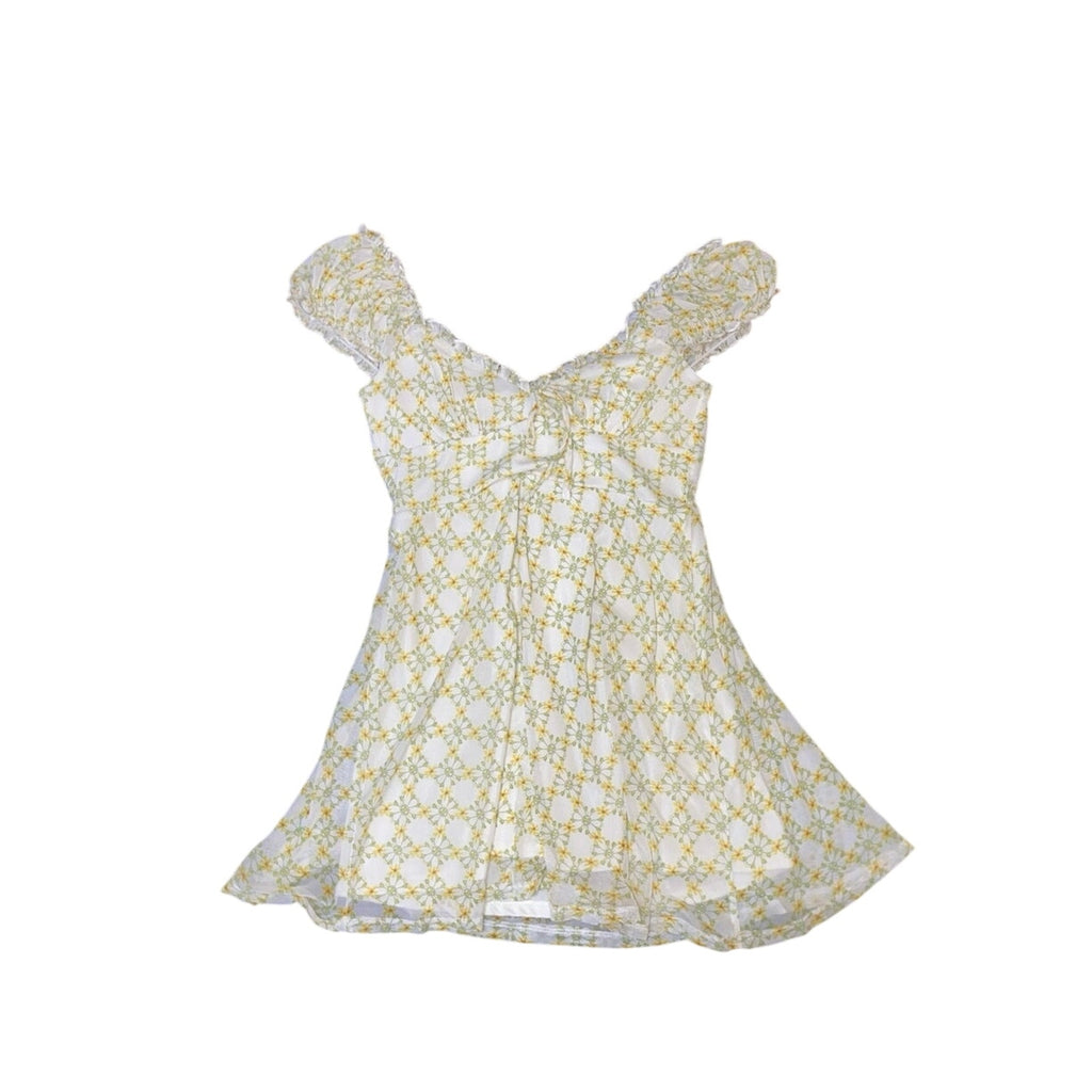 Urban Outfitters Audrey Mesh Mini Dress Daisy Floral design Size M