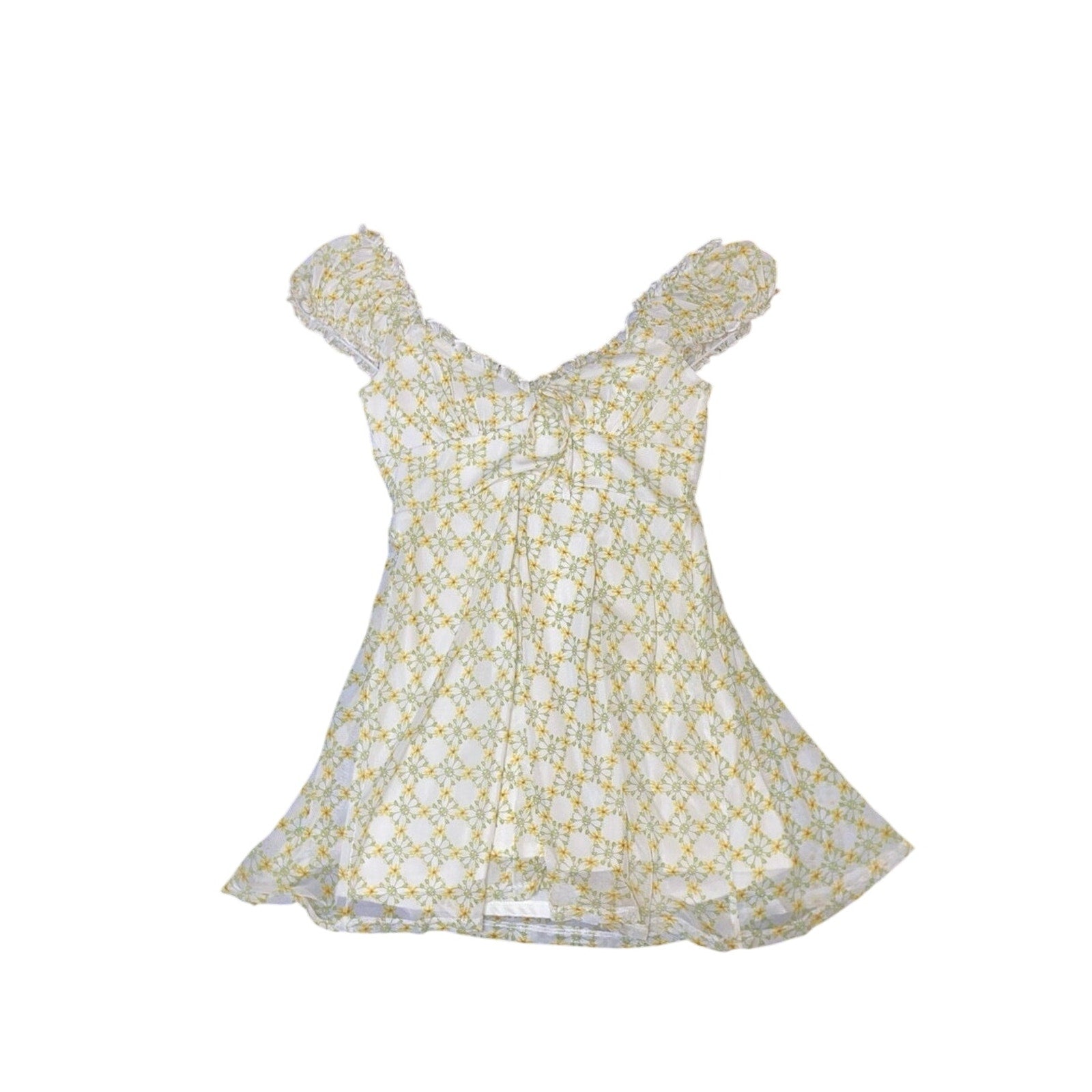 Urban Outfitters Audrey Mesh Mini Dress Daisy Floral design Size M