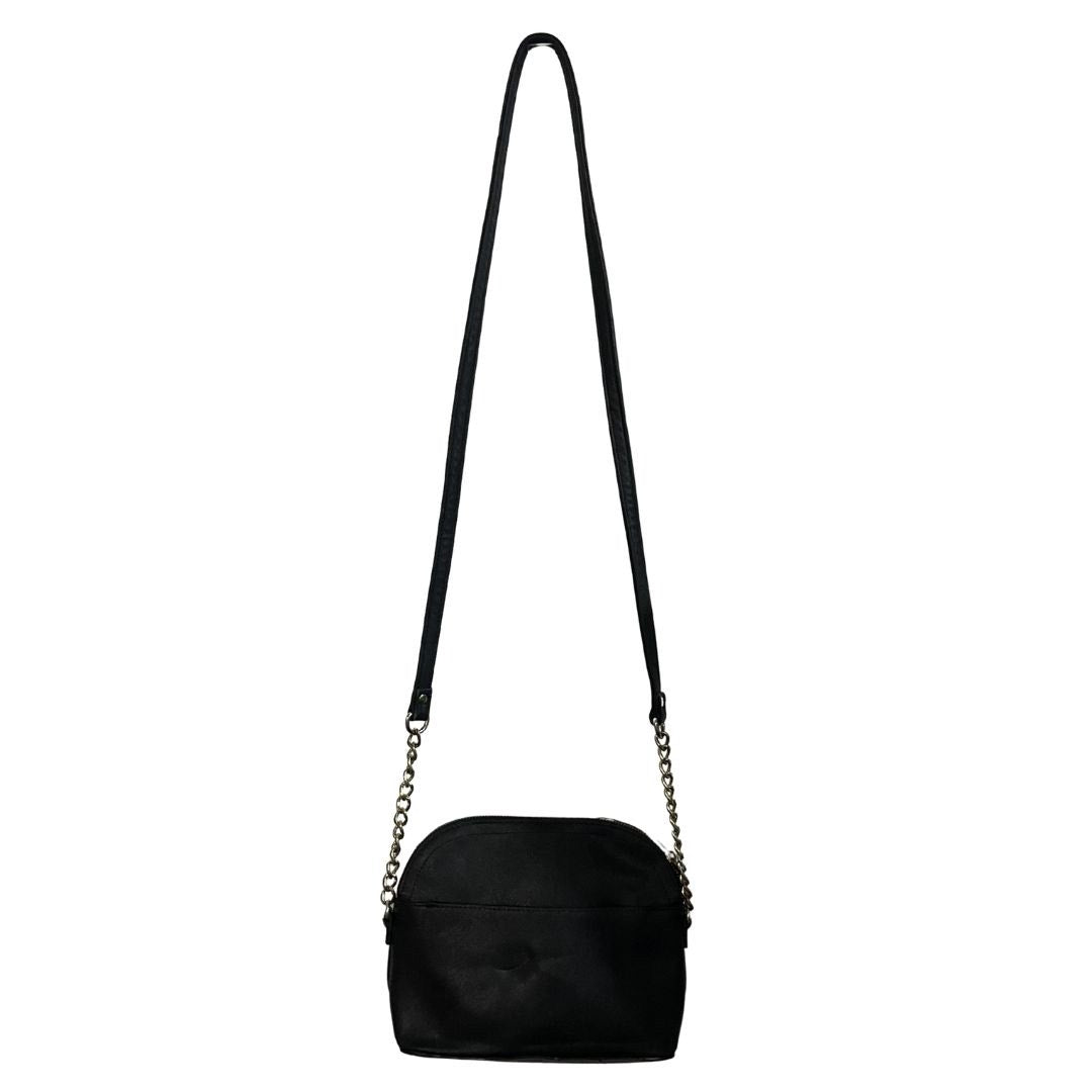 Steve Madden Black Crossbody Bag Dome Shape Chain Strap Y2K Classy Chic