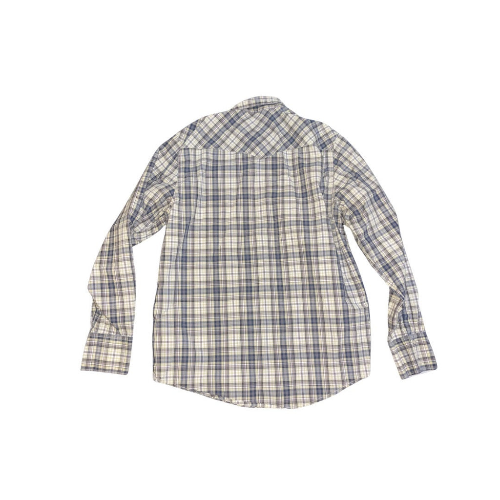 Ben Sherman Pearl Snap Long Sleeve Plaid Shirt Size XXL Western Cowboy Rodeo