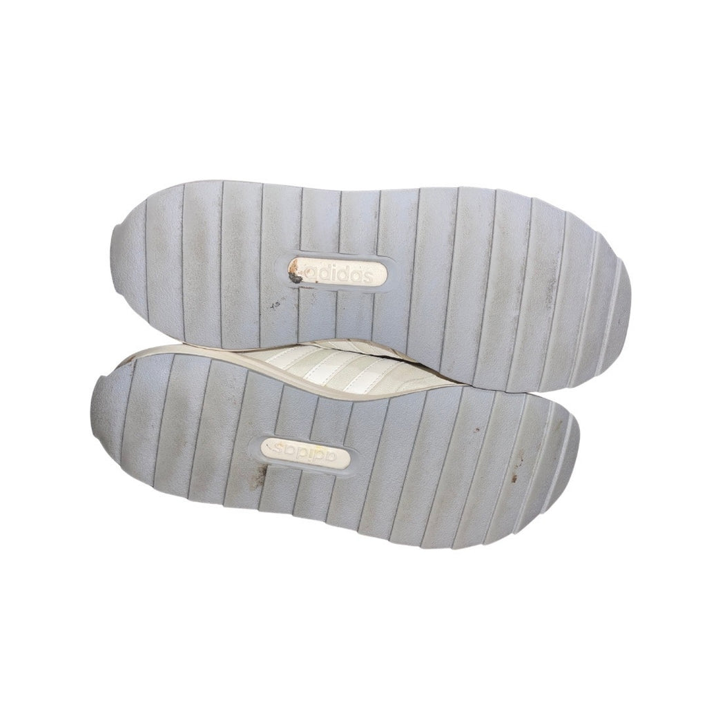 Adidas Women Retrorun Size 8 White Running Shoes Athletic Sneakers Comfort