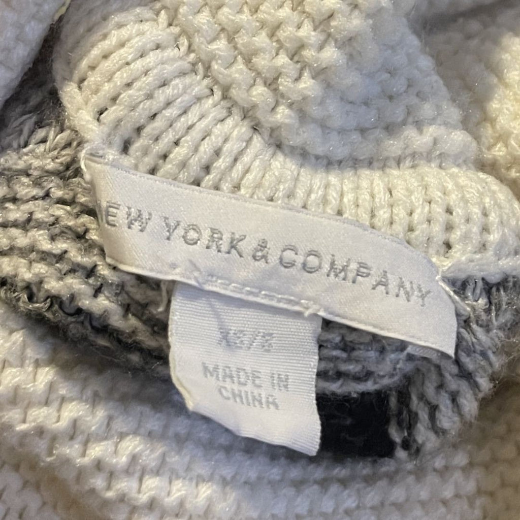 New York & Company Turtleneck Tie Front Poncho Size Small Bohemian Chic Western