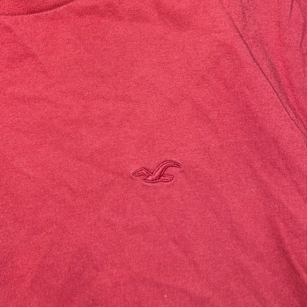 Hollister Logo Mens Classic Fit T-Shirt Large Crewneck Streetwear Casual Y2K