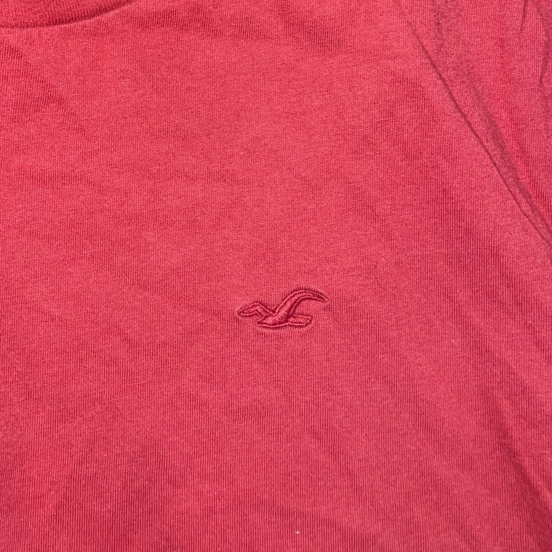 Hollister Logo Mens Classic Fit T-Shirt Large Crewneck Streetwear Casual Y2K