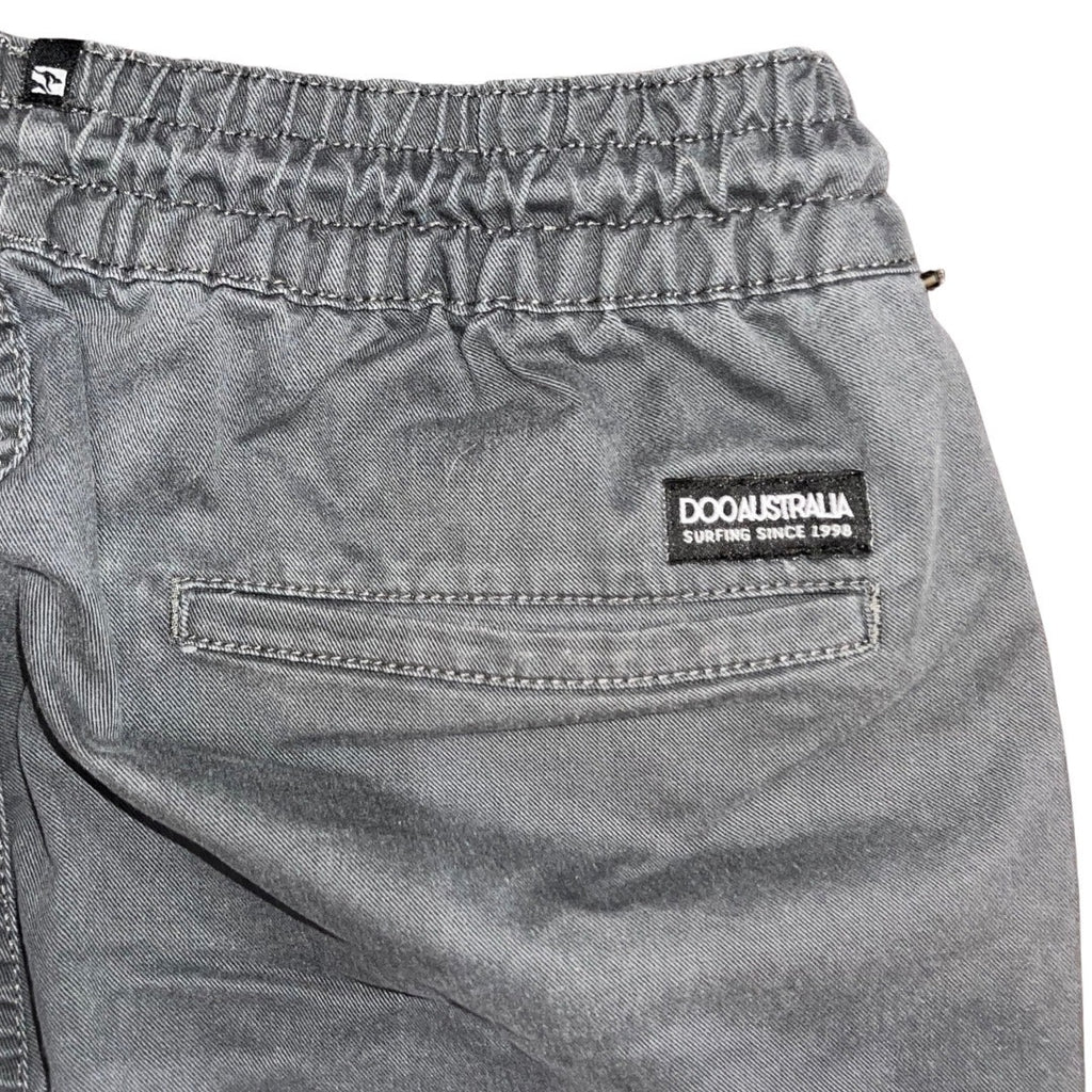 DOO Australia Men's Jogger Twill 22 Pants Ankle Size Gray Pull on Drawstring