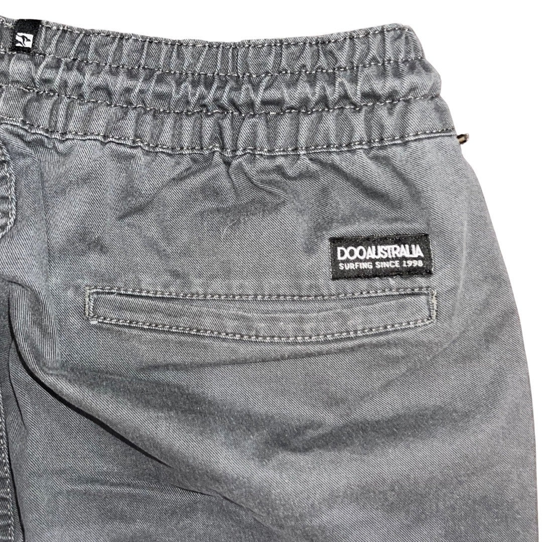 DOO Australia Men's Jogger Twill 22 Pants Ankle Size Gray Pull on Drawstring