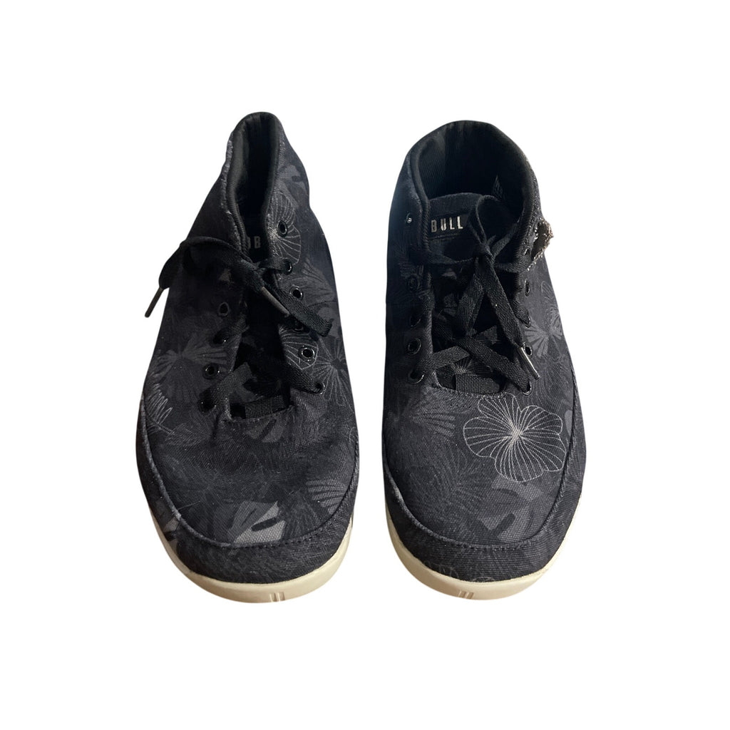 NOBULL Black Oasis Canvas Mid Trainers High Top Sneakers SZ 10.5 Athletic