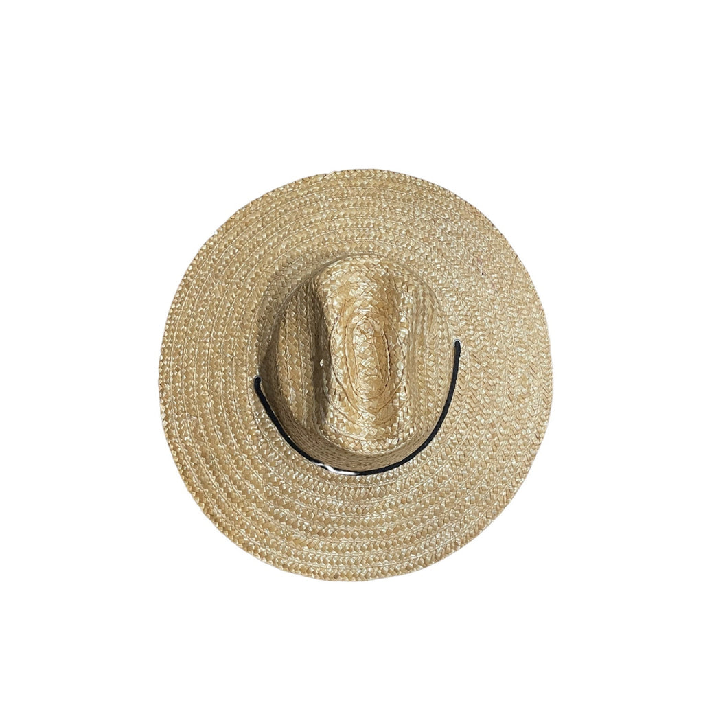 Straw Sun Hat Chin Cord Lifeguard Safari Woven Beach Garden Outdoor