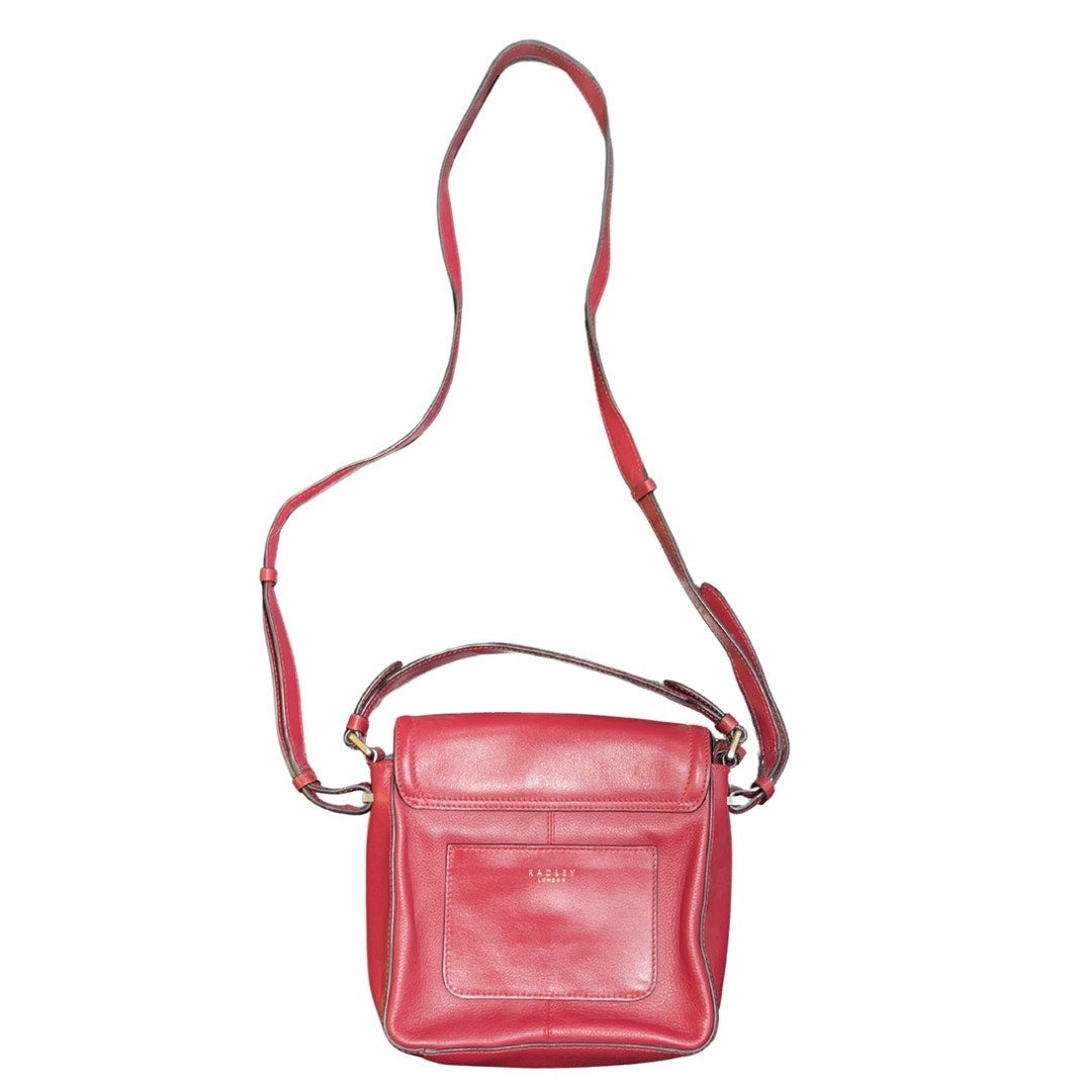 Radley London Dorset Street Quilted Red Leather Crossbody Bag Quiet Luxury