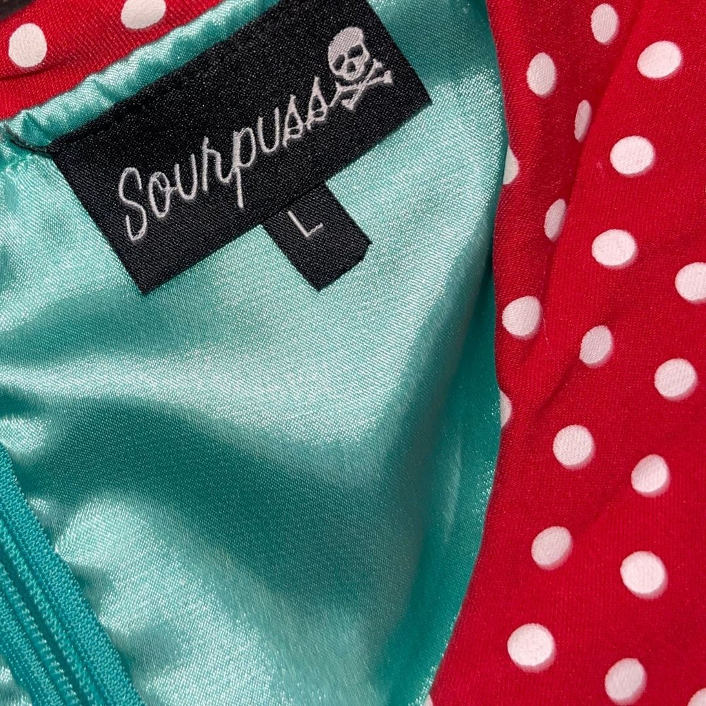 Sourpuss Retro Christmas Kitties Cat Peggy Dress Rockabilly Pinup 1950s inspired