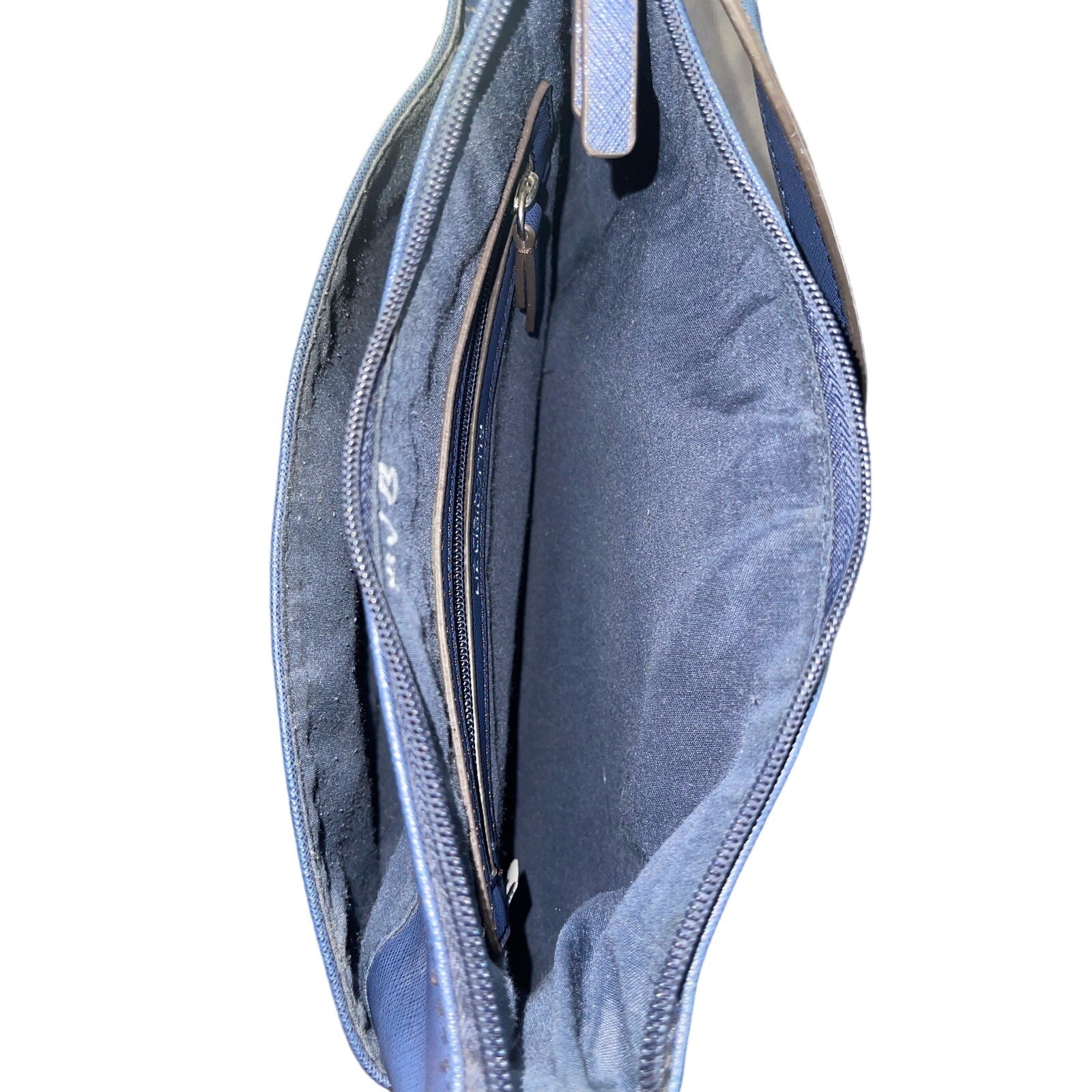 Liz Claiborne Vintage Blue Shoulder Bag Purse