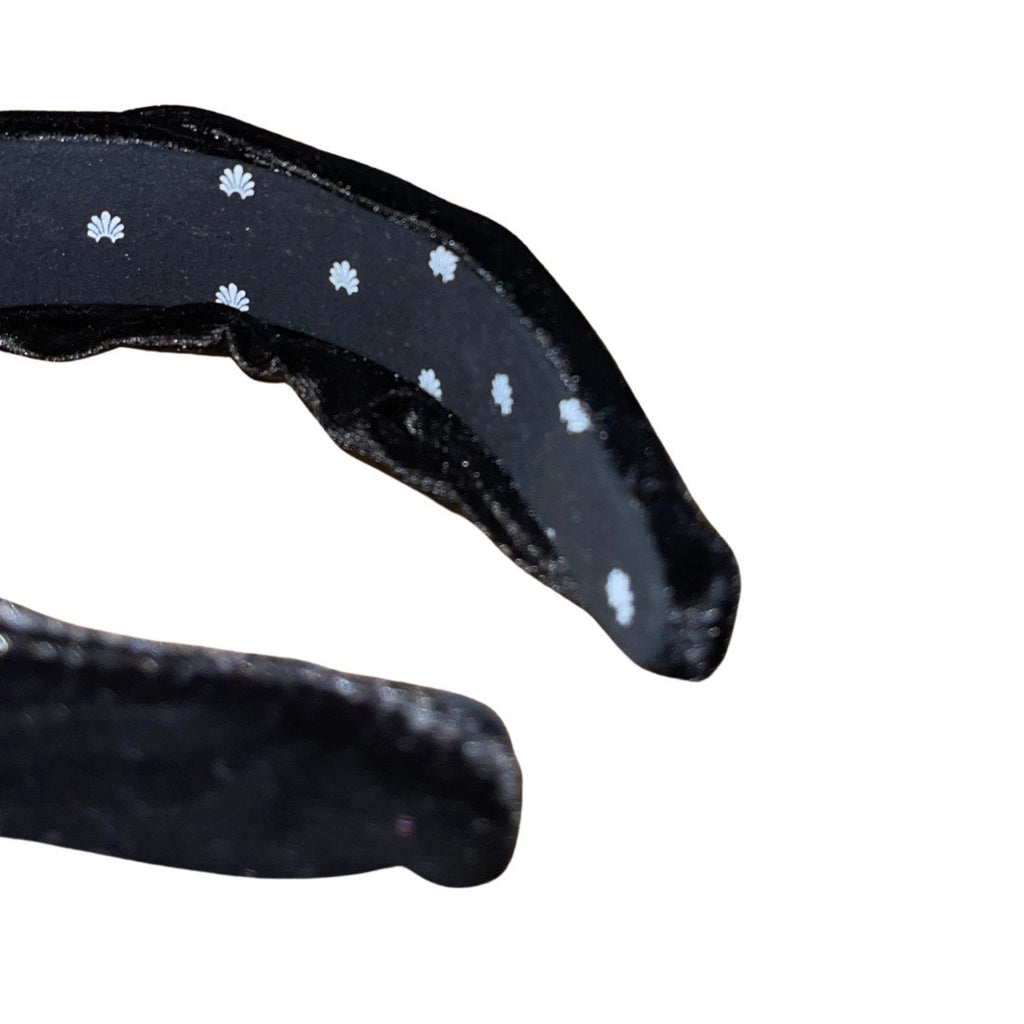 Lele Sadoughi Black Velvet Classic Knotted Headband Hair Accessories