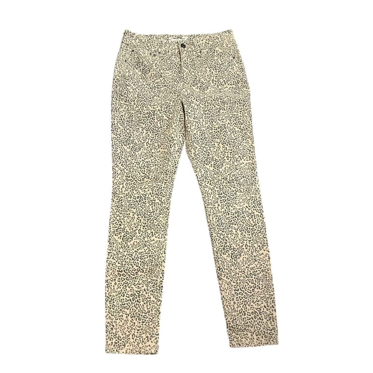 Seven7 Tummyless High Rise Stretch Leopard Print Skinny Jeans Pants SZ 10 Chic