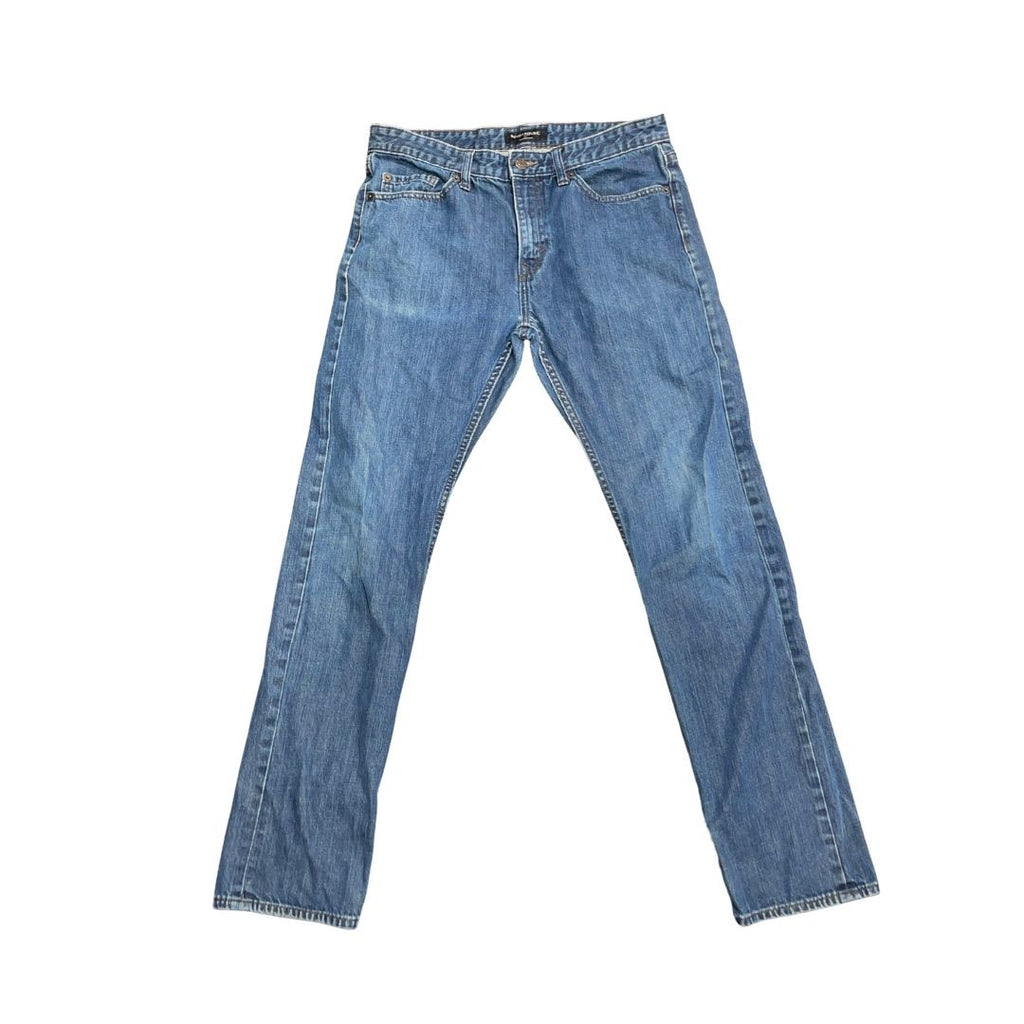 Banana Republic Slim Straight Denim Jeans Size 33X34 100% Cotton Casual