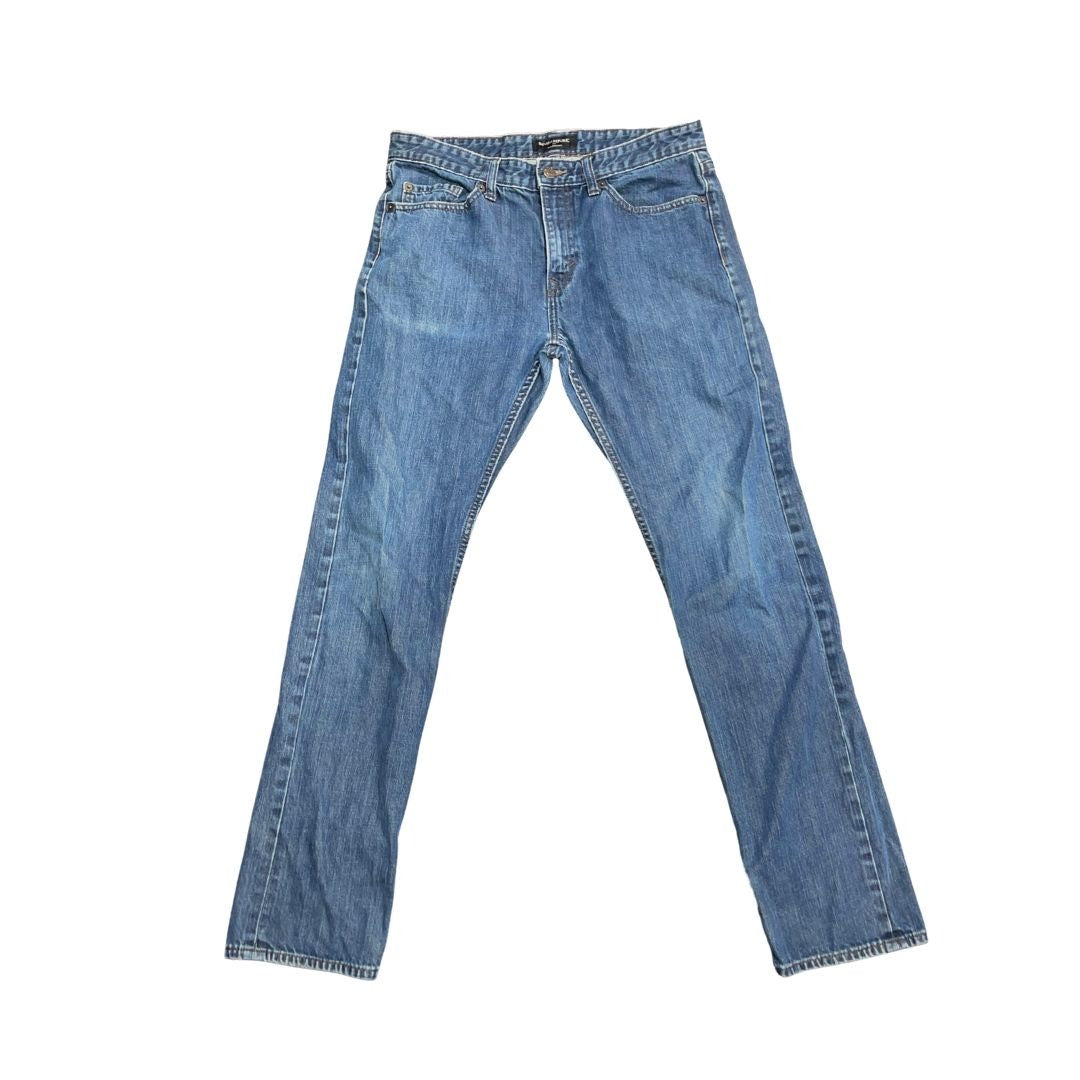 Banana Republic Slim Straight Denim Jeans Size 33X34 100% Cotton Casual