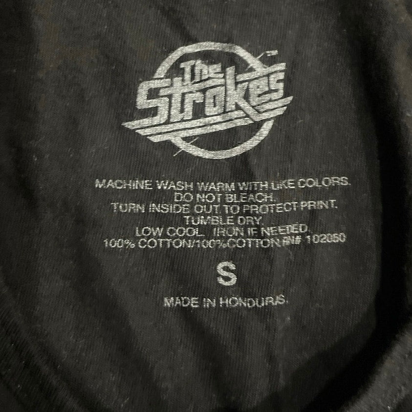 The Strokes Logo Sleeveless Tank Top SZ S Indie Rock Band Music Band