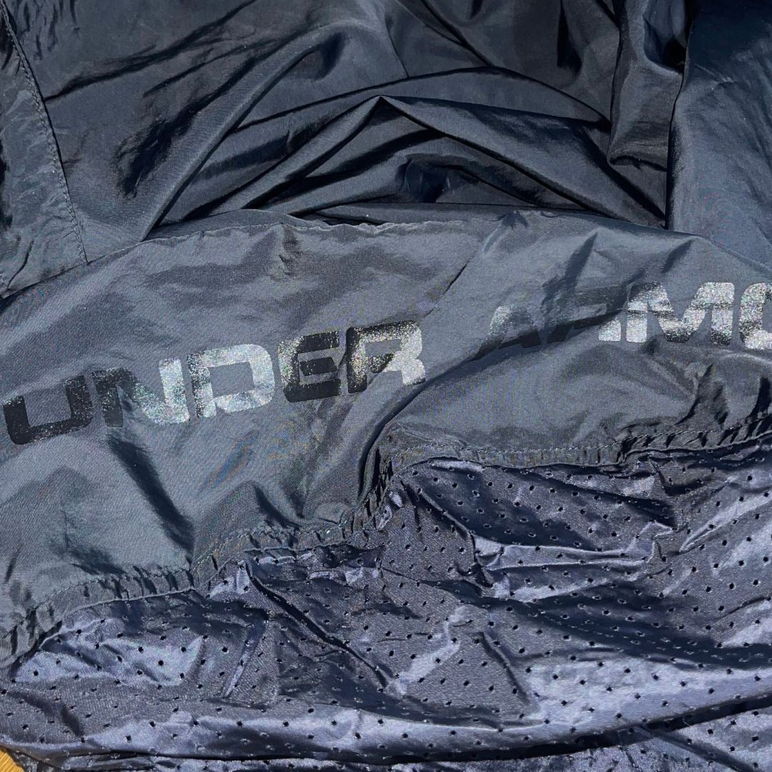 Under Armour Jacket Heatgear Windbreaker Hooded Size XXL Athletic Sports Flaw