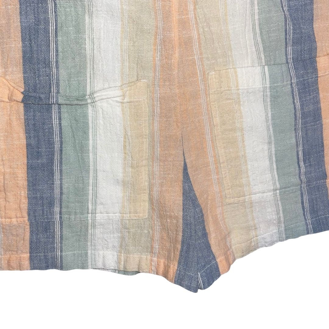 Rip Curl Classic Surf Striped Romper SZ Medium Jumper Beachy Multicolor Vacation