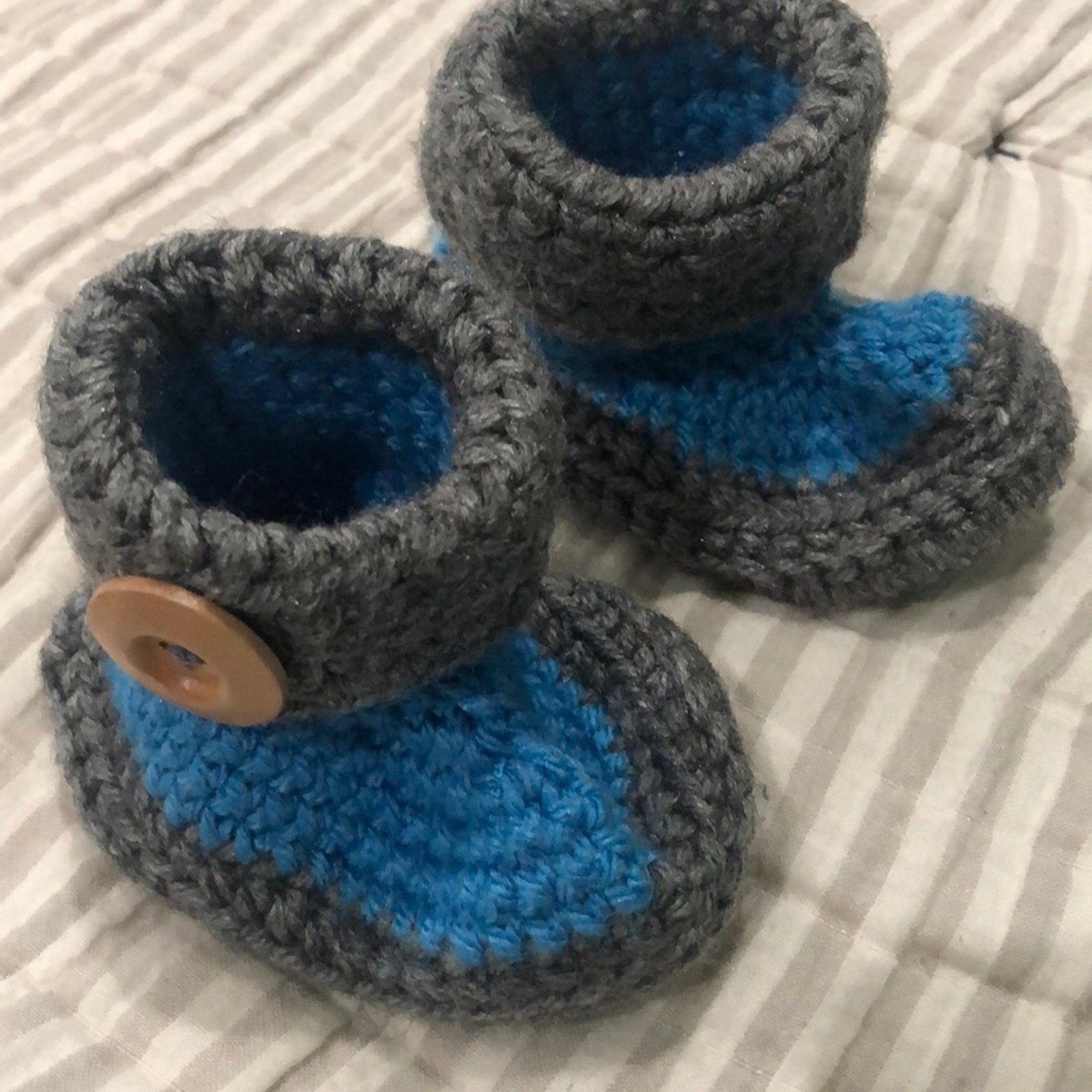 Crochet baby booties