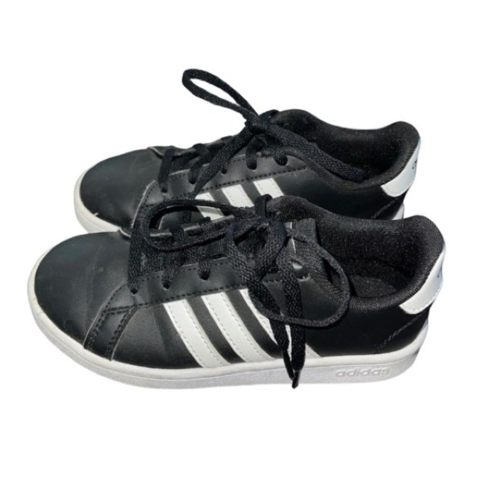 Adidas Kids Boys grand court k wide Tennis Shoes Size 13